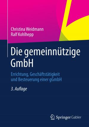 Book cover of Die gemeinnützige GmbH