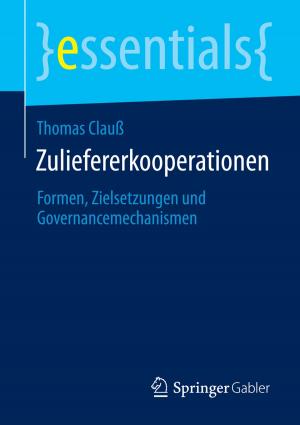 Cover of the book Zuliefererkooperationen by Helmut Keller