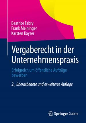 Cover of the book Vergaberecht in der Unternehmenspraxis by Thomas Kessler, Immo Fritsche
