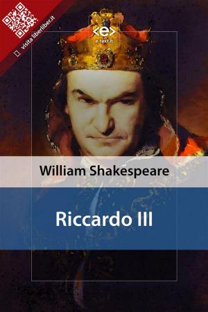 Cover of the book Riccardo III by Carlo Goldoni
