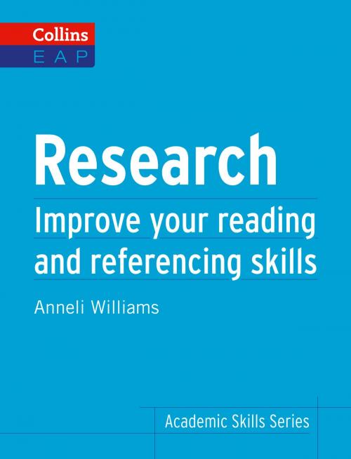 Cover of the book Research: B2+ (Collins Academic Skills) by Anneli Williams, HarperCollins Publishers