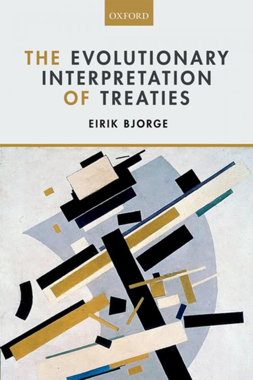 Cover of the book The Evolutionary Interpretation of Treaties by Eirik Bjorge, OUP Oxford