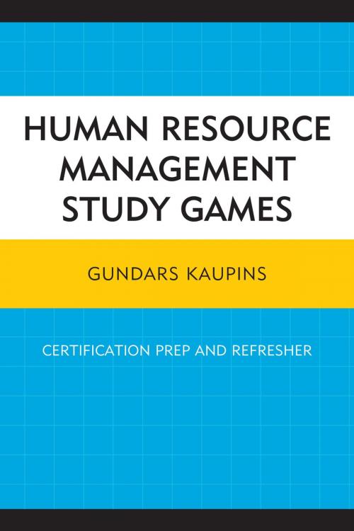Cover of the book Human Resource Management Study Games by Gundars Kaupins, UPA