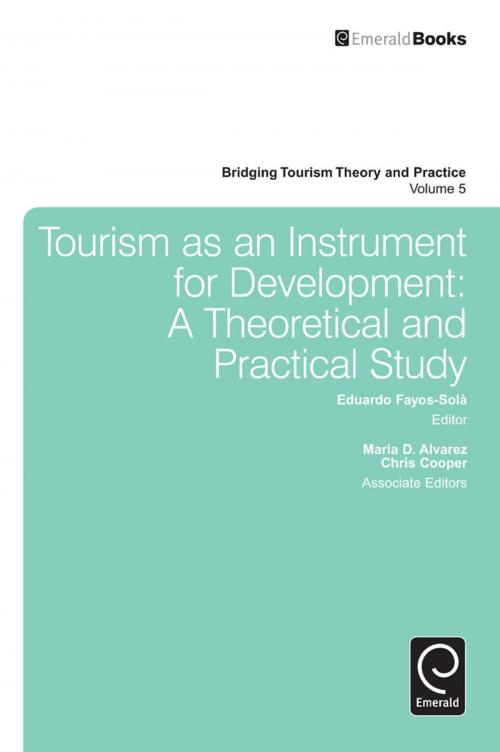 Cover of the book Tourism as an Instrument for Development by Maria D. Alvarez, Chris Cooper, Emerald Group Publishing Limited