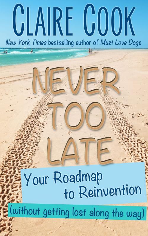 Cover of the book Never Too Late: Your Roadmap to Reinvention (without getting lost along the way) by Claire Cook, Marshbury Beach Books