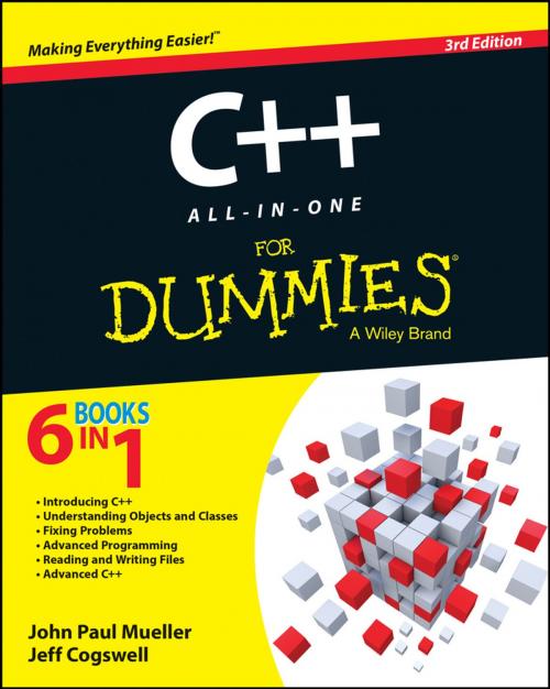 Cover of the book C++ All-in-One For Dummies by John Paul Mueller, Jeff Cogswell, Wiley