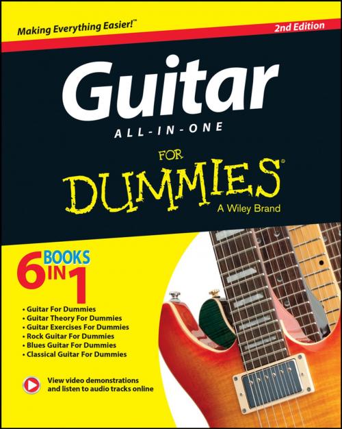 Cover of the book Guitar All-In-One For Dummies by Hal Leonard Corporation, Jon Chappell, Mark Phillips, Desi Serna, Wiley