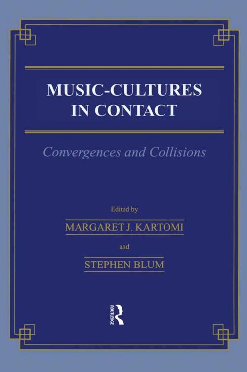 Cover of the book Music \= Cultures in Contact by Margaret J. Kartomi, Stephen Blum, Taylor and Francis