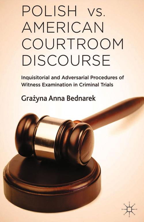 Cover of the book Polish vs. American Courtroom Discourse by G. Bednarek, Palgrave Macmillan UK