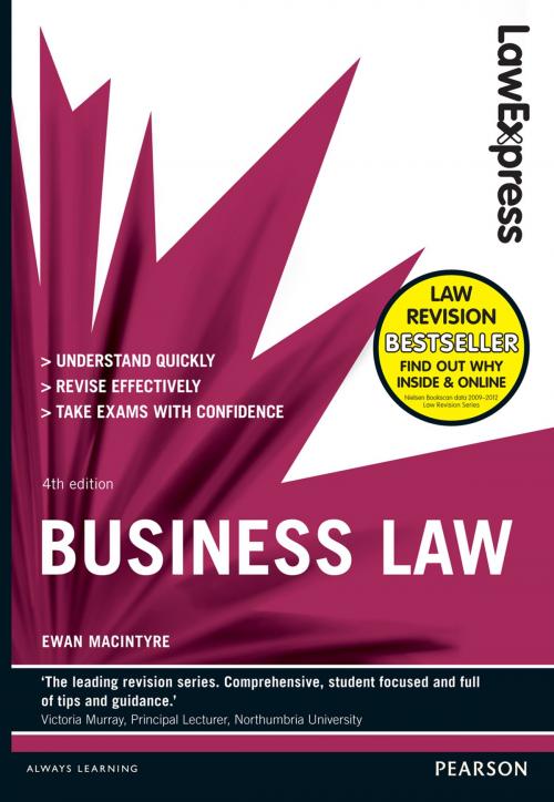 Cover of the book Law Express: Business Law (Revision Guide) by Ewan MacIntyre, Pearson Education Limited