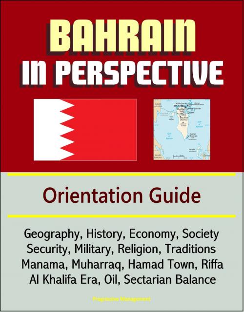 Cover of the book Bahrain in Perspective: Orientation Guide: Geography, History, Economy, Society, Security, Military, Religion, Traditions, Manama, Muharraq, Hamad Town, Riffa, Al Khalifa Era, Oil, Sectarian Balance by Progressive Management, Progressive Management