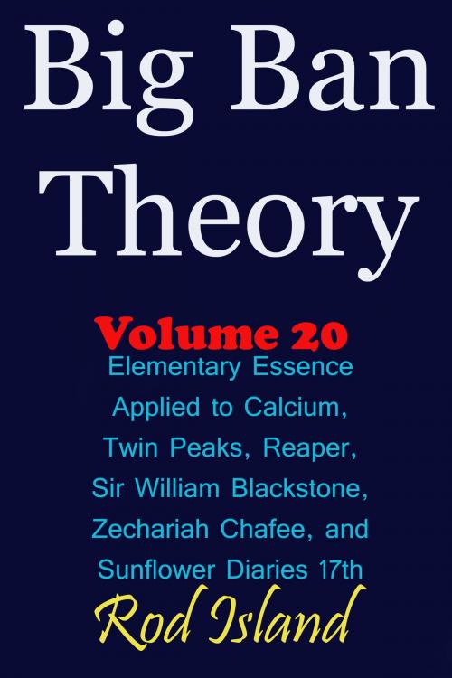 Cover of the book Big Ban Theory: Elementary Essence Applied to Calcium, Twin Peaks, Reaper, Sir William Blackstone, Zechariah Chafee, and Sunflower Diaries 17th, Volume 20 by Rod Island, Rod Island