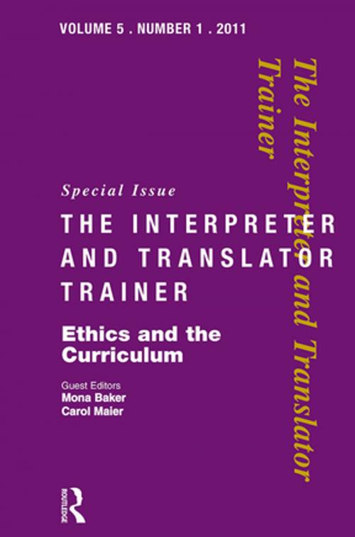 Cover of the book Ethics and the Curriculum by , Taylor and Francis