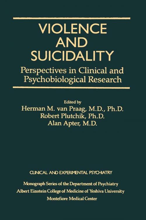 Cover of the book Violence And Suicidality : Perspectives In Clinical And Psychobiological Research by , Taylor and Francis