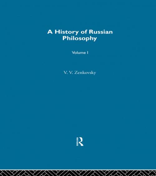Cover of the book History Russian Philosophy V1 by V. V. Zenkovsy, Taylor and Francis