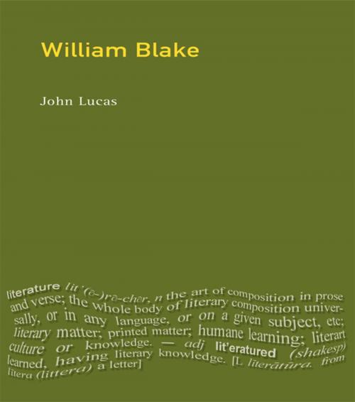 Cover of the book William Blake by John Lucas, Taylor and Francis