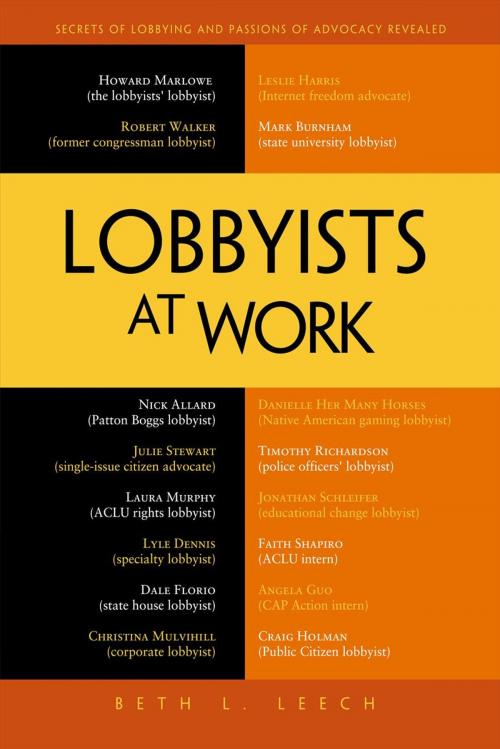 Cover of the book Lobbyists at Work by Beth L. Leech, Apress