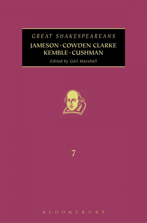 Cover of the book Jameson, Cowden Clarke, Kemble, Cushman by , Bloomsbury Publishing