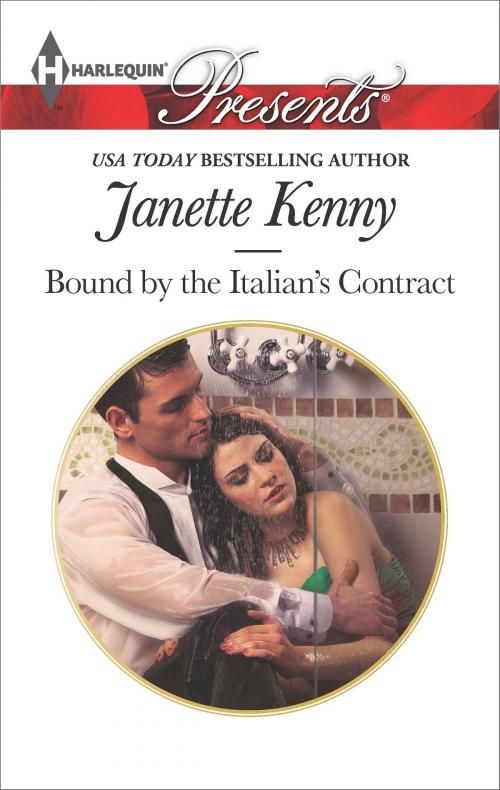 Cover of the book Bound by the Italian's Contract by Janette Kenny, Harlequin