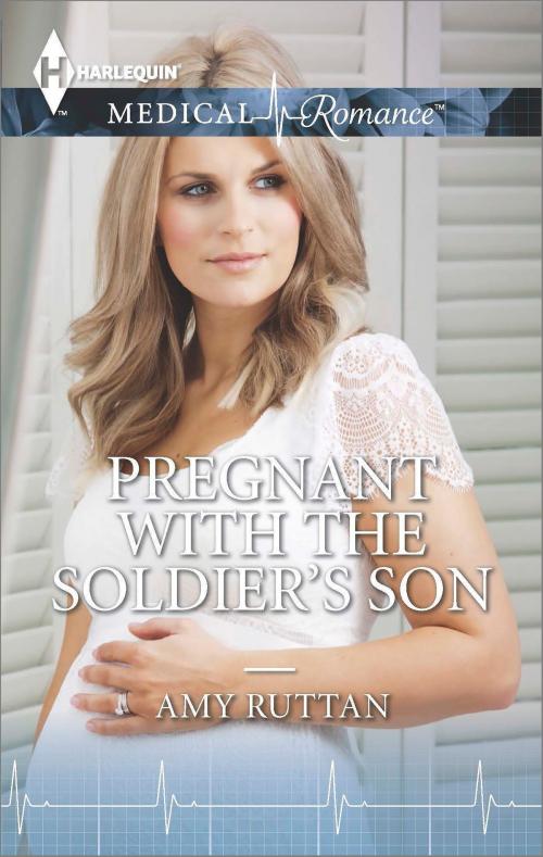 Cover of the book Pregnant with the Soldier's Son by Amy Ruttan, Harlequin