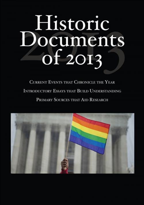 Cover of the book Historic Documents of 2013 by , SAGE Publications