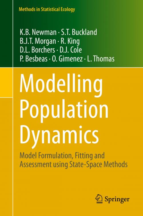 Cover of the book Modelling Population Dynamics by P. Besbeas, K. B. Newman, S. T. Buckland, B. J. T. Morgan, R. King, D. L. Borchers, D. J. Cole, O. Gimenez, L. Thomas, Springer New York