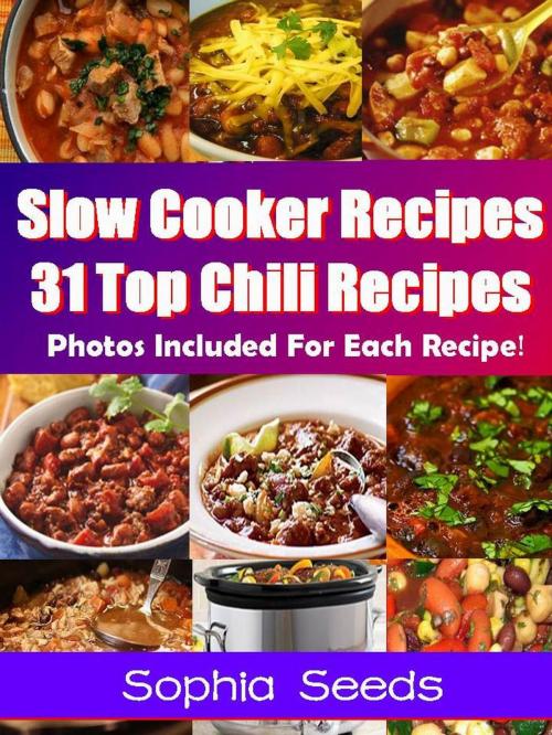 Cover of the book Slow Cooker Recipes - 31 Top Chili Recipes by Sophia Seeds, RR Publishing LLC