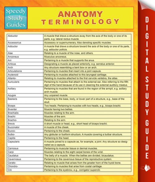 Cover of the book Anatomy Terminology by Speedy Publishing, Speedy Publishing LLC