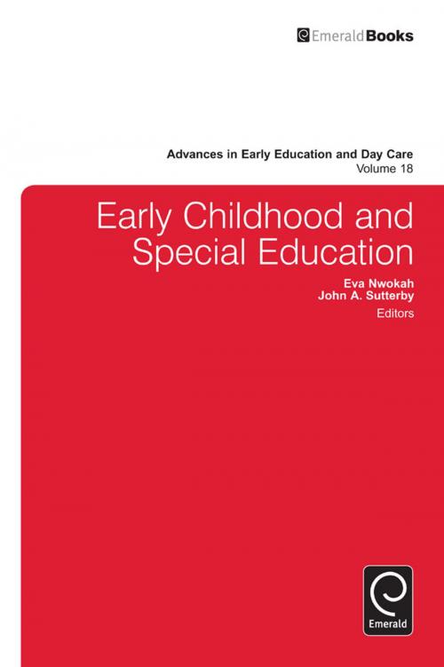 Cover of the book Early Childhood and Special Education by , Emerald Group Publishing Limited