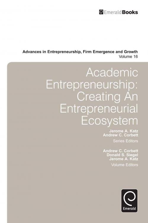 Cover of the book Academic Entrepreneurship by , Emerald Group Publishing Limited