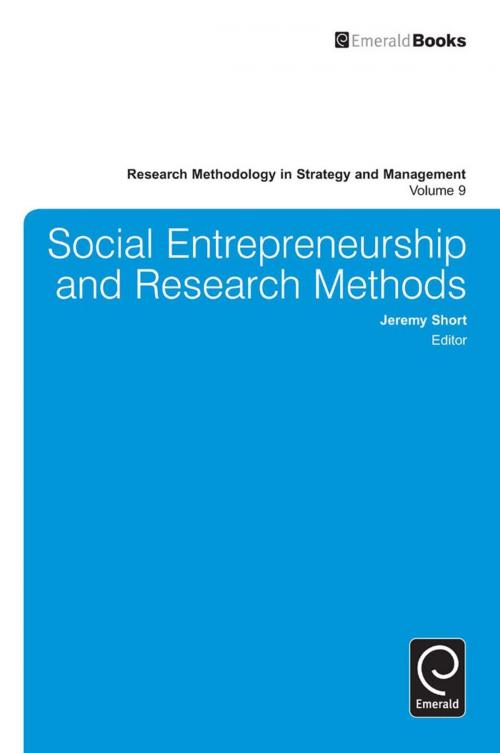 Cover of the book Social Entrepreneurship and Research Methods by , Emerald Group Publishing Limited