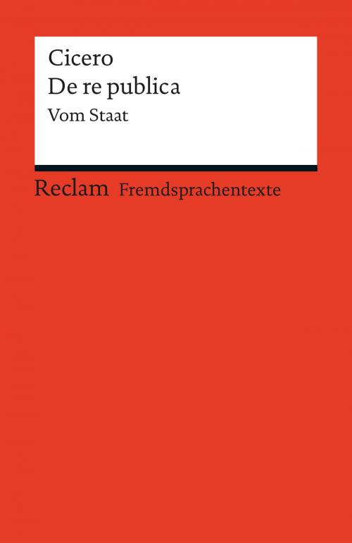 Cover of the book De re publica by Marcus Tullius Cicero, Reclam Verlag