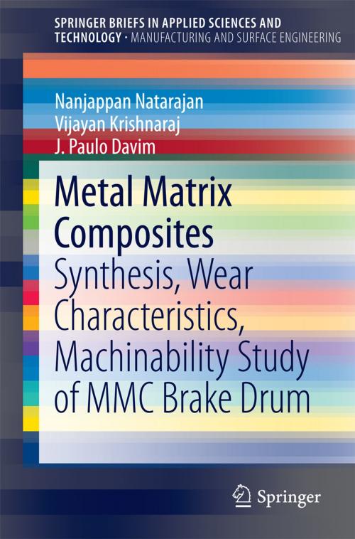 Cover of the book Metal Matrix Composites by Vijayan Krishnaraj, J. Paulo Davim, Nanjappan Natarajan, Springer International Publishing