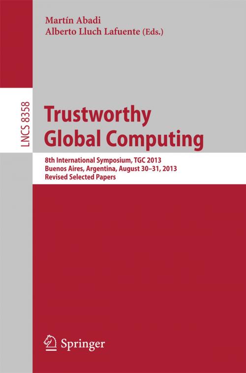 Cover of the book Trustworthy Global Computing by , Springer International Publishing