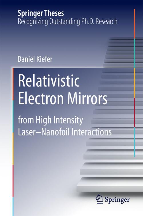 Cover of the book Relativistic Electron Mirrors by Daniel Kiefer, Springer International Publishing