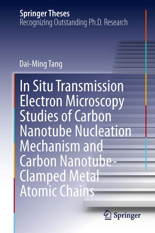 Cover of the book In Situ Transmission Electron Microscopy Studies of Carbon Nanotube Nucleation Mechanism and Carbon Nanotube-Clamped Metal Atomic Chains by Dai-Ming Tang, Springer Berlin Heidelberg