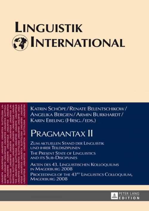 Cover of the book Pragmantax II by , Peter Lang