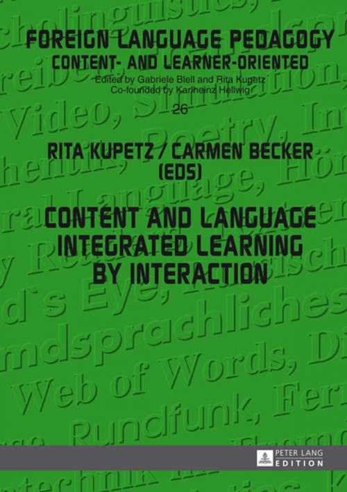 Cover of the book Content and Language Integrated Learning by Interaction by , Peter Lang