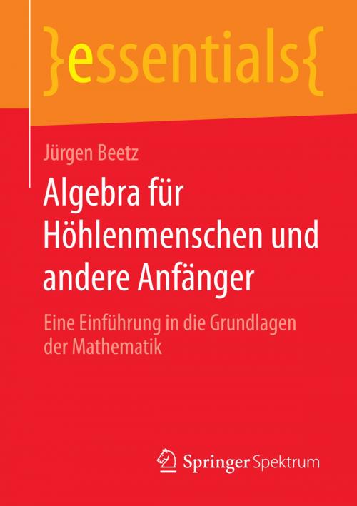 Cover of the book Algebra für Höhlenmenschen und andere Anfänger by Jürgen Beetz, Springer Fachmedien Wiesbaden