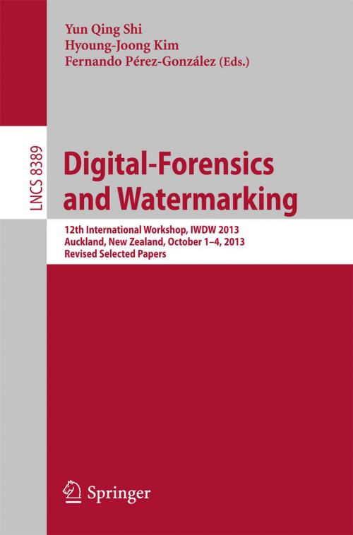 Cover of the book Digital-Forensics and Watermarking by , Springer Berlin Heidelberg