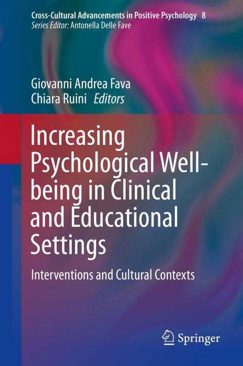 Cover of the book Increasing Psychological Well-being in Clinical and Educational Settings by , Springer Netherlands