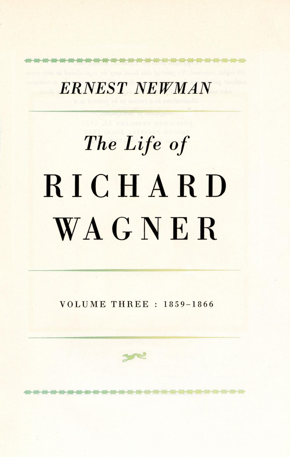 Big bigCover of Life of R Wagner Vol 3