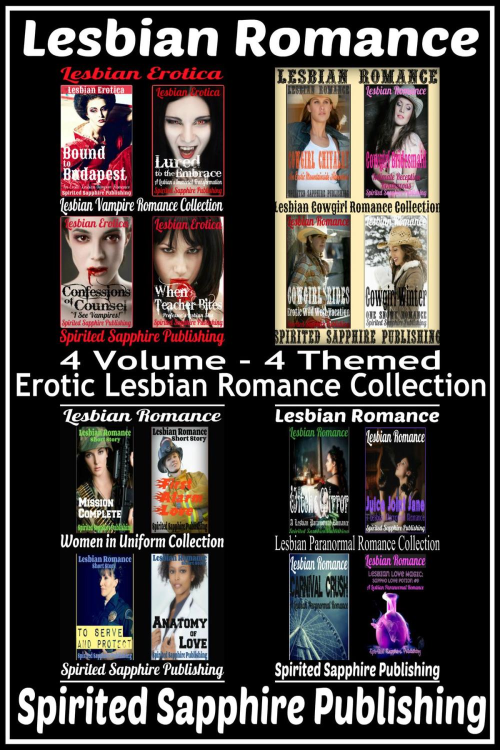 Big bigCover of Lesbian Romance: 4 Volume - 4 Themed, Erotic Lesbian Romance Collection