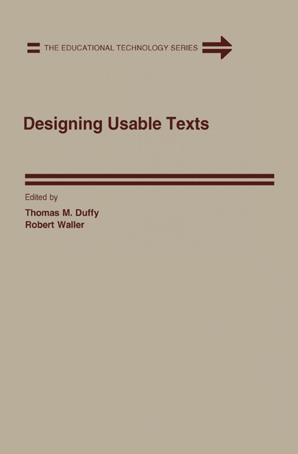 Big bigCover of Designing Usable Texts