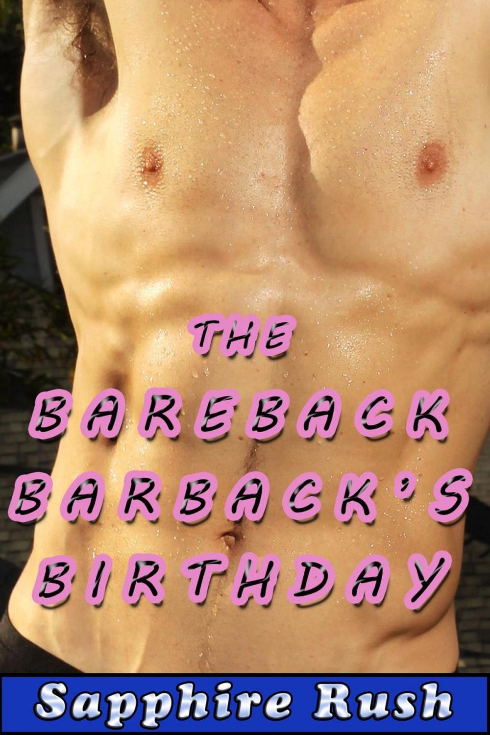 Big bigCover of The Bareback Barback's Birthday (bisexual MMF threesome)