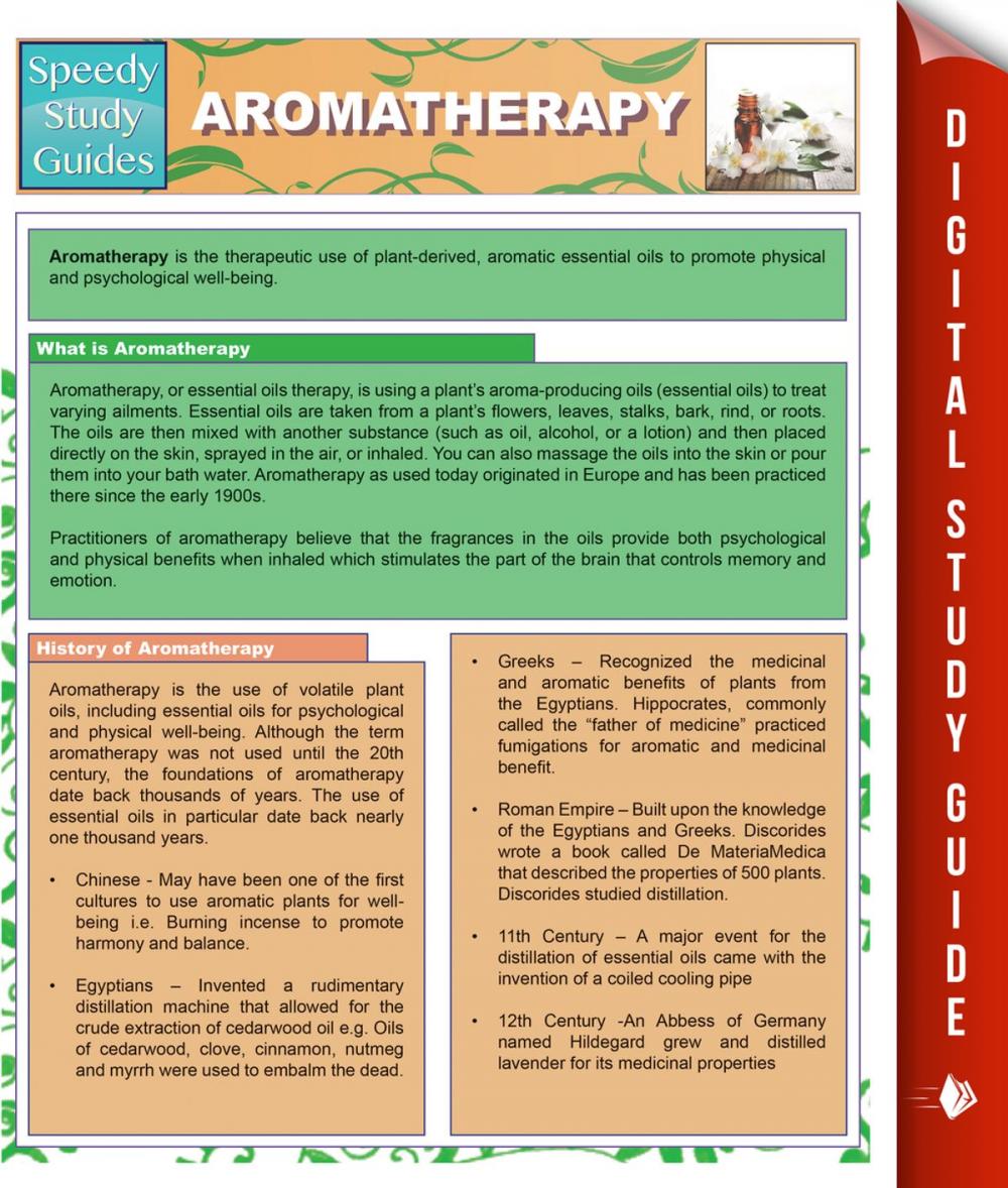 Big bigCover of Aromatherapy (Speedy Study Guides)