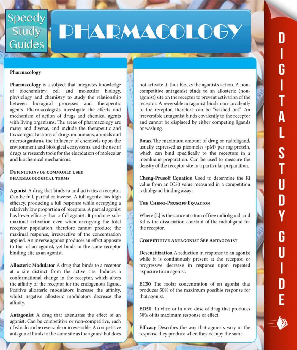 Big bigCover of Pharmacology (Speedy Study Guides)