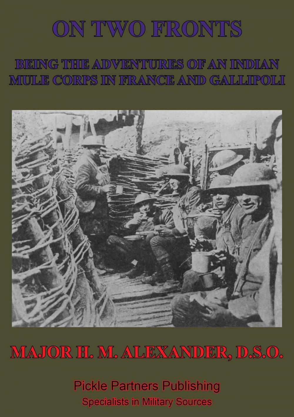 Big bigCover of On Two Fronts - Being The Adventures Of An Indian Mule Corps In France And Gallipoli