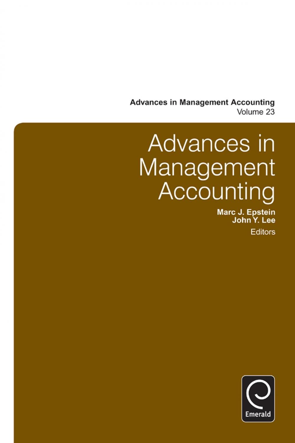 Big bigCover of Advances in Management Accounting