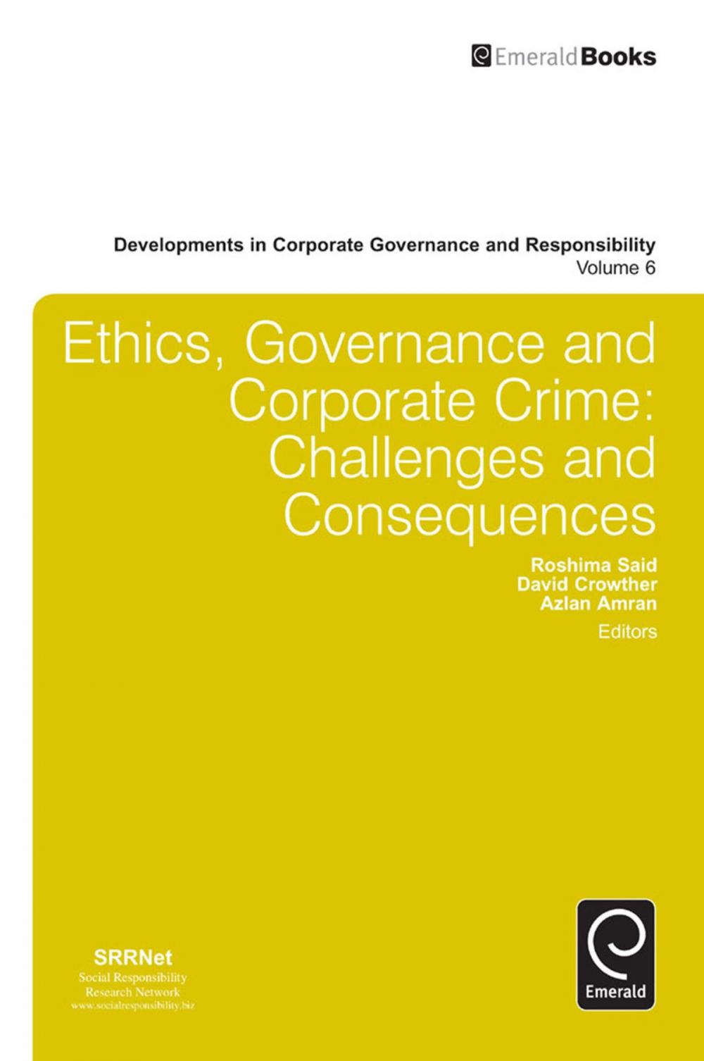 Big bigCover of Ethics, Governance and Corporate Crime